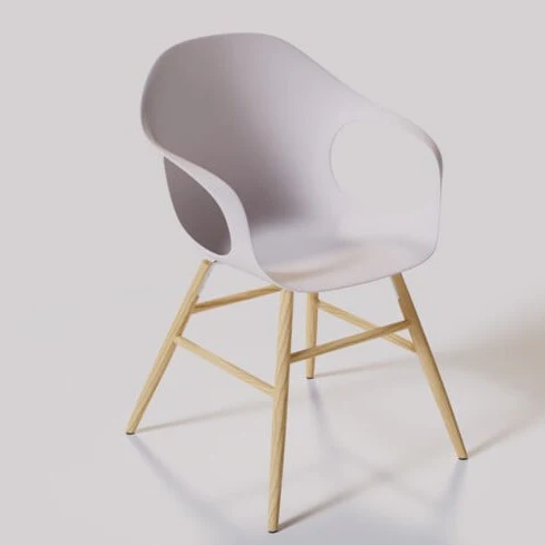 ELEPHANT Wooden Base Chair - Polyurethane Seat