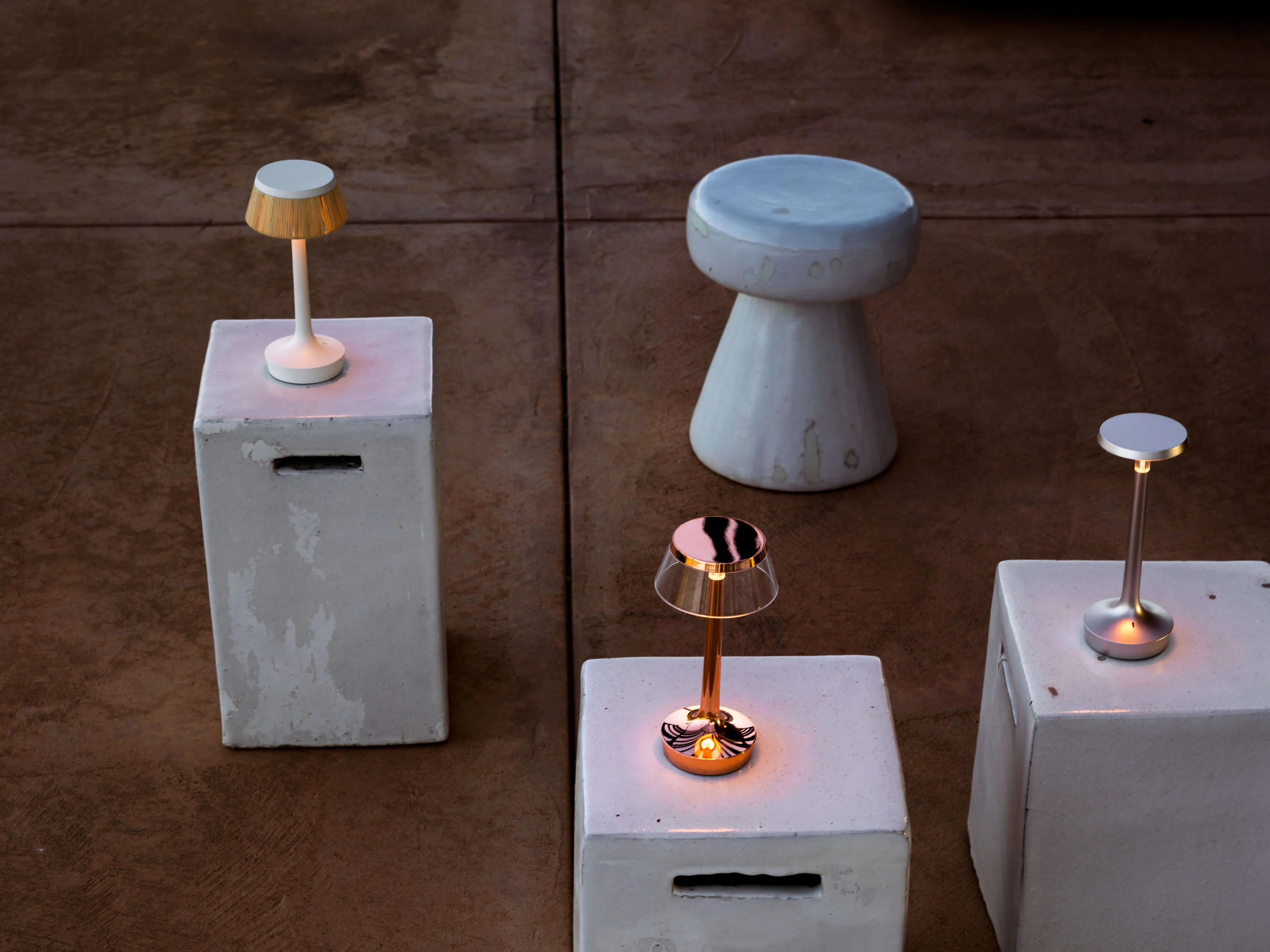 Bon Jour Unplugged Table Lamps