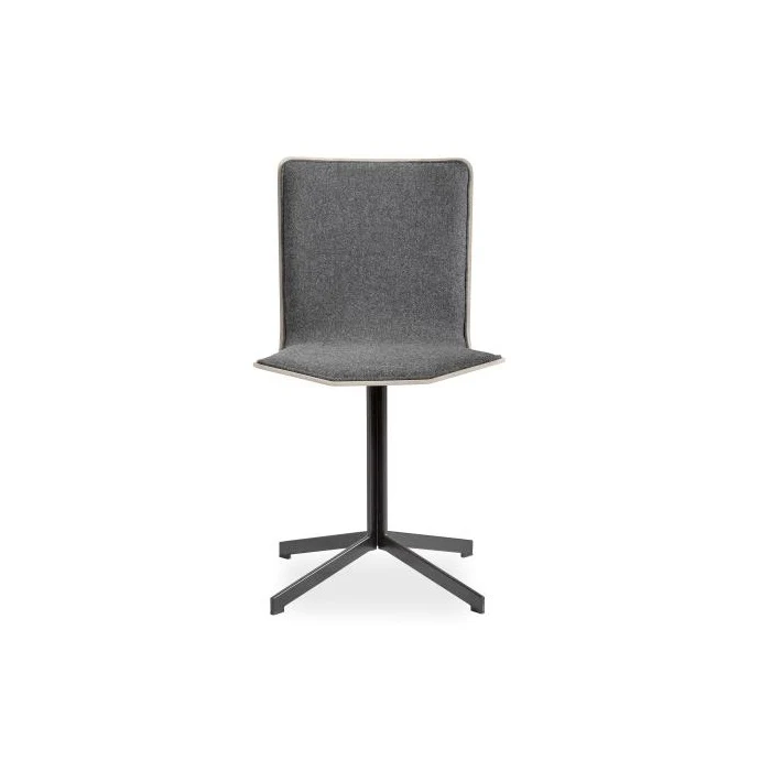 SM 803 Dining Chair Black Steel Base (Upholstered Shell)
