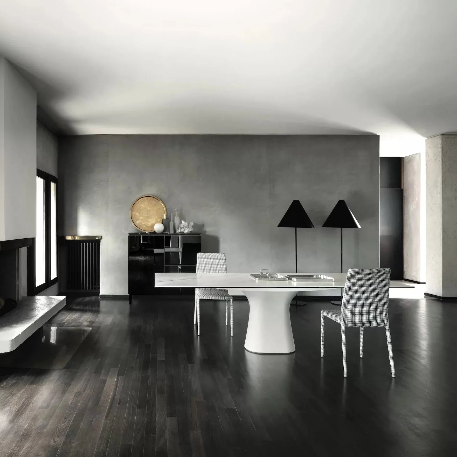 Podium Rectangular Marble/Ceramic Table