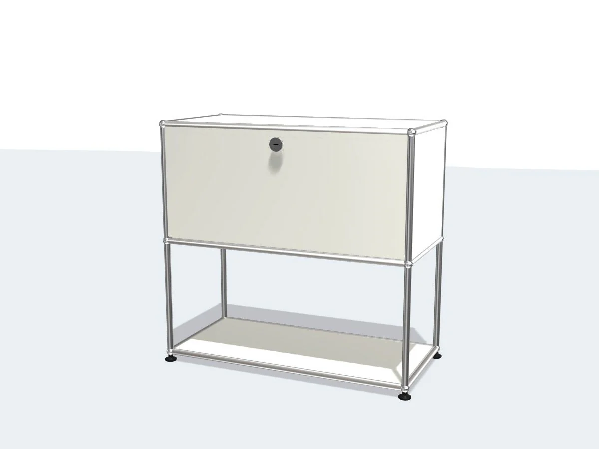 Haller Sideboard Lower Structure and One Drop-Down Door