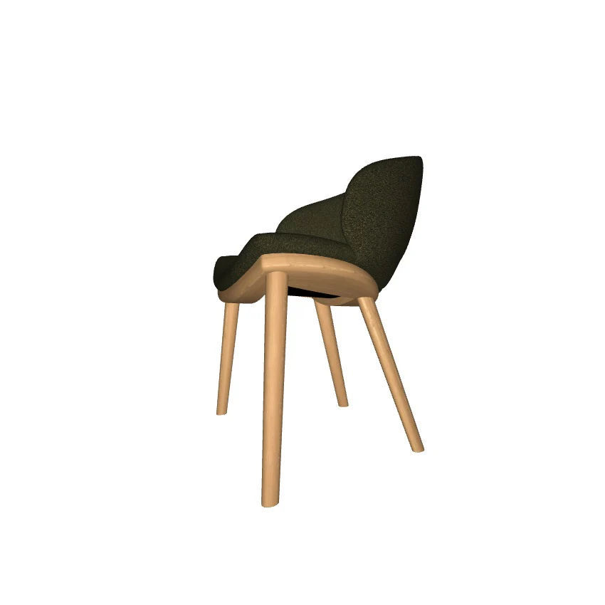 MIRANDA Wood Lounge Chair
