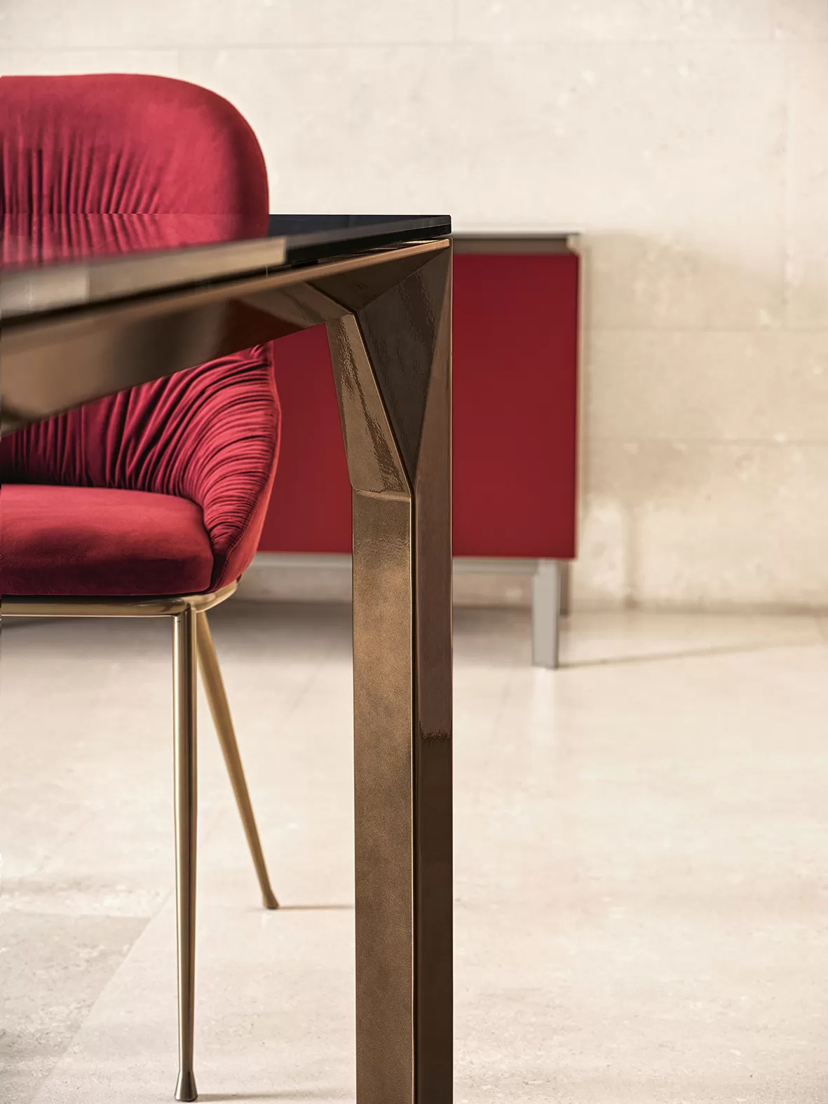 Mirage Square Crystal Table