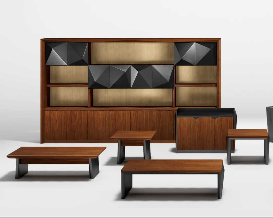 Sao Wooden Cabinet - DIAMOND BLACK Series