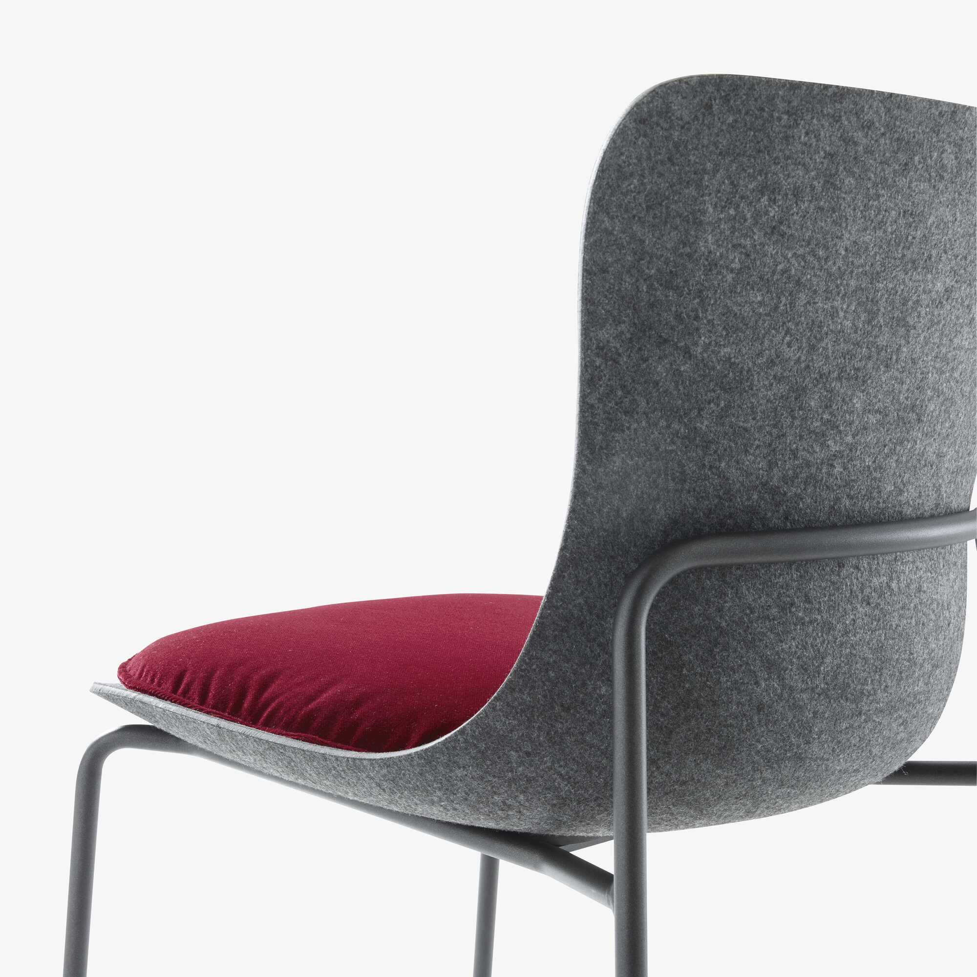 Ettoriano Chair Anthracite Metal Base