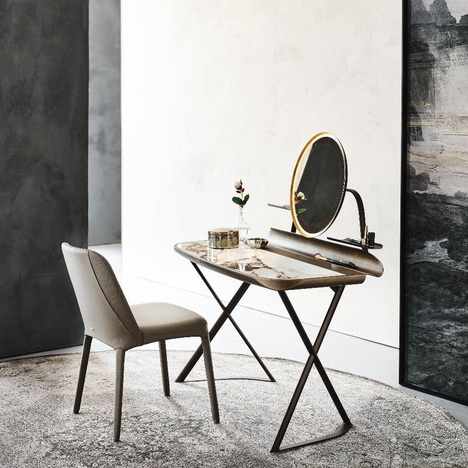 COCOON TROUSSE Keramik Desk with Mirror Frame