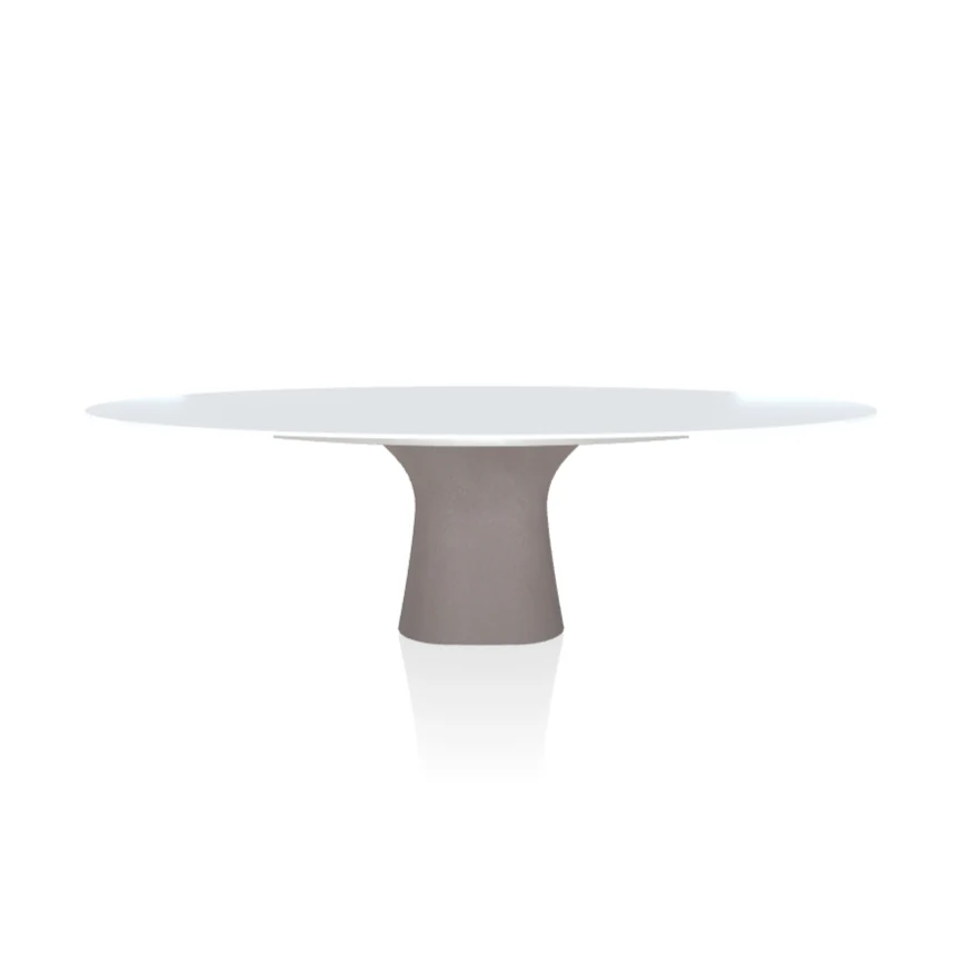 Podium Elliptical Crystal Table
