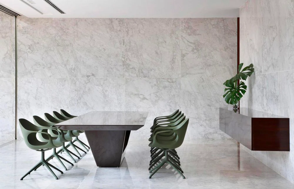 ELEPHANT Swivel Trestle Chair - Polyurethane Seat