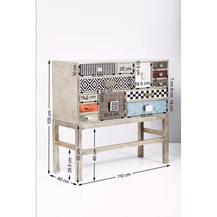 High Dresser Chalet 13 Drawers