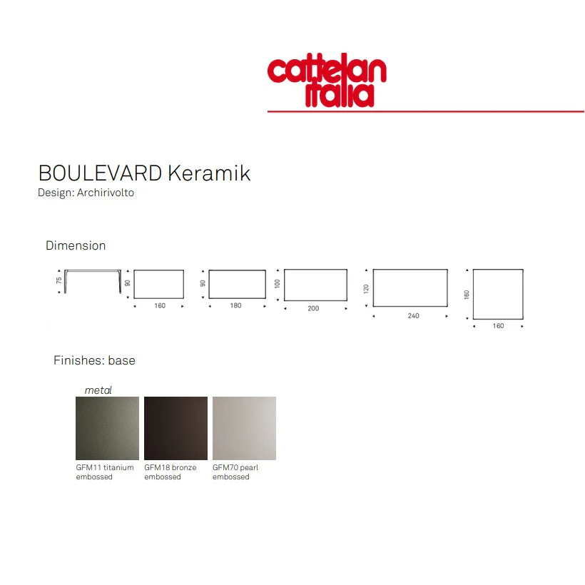 BOULEVARD Keramik Table