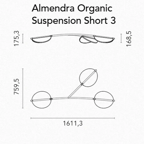 Almendra Y Short Suspension Lamp