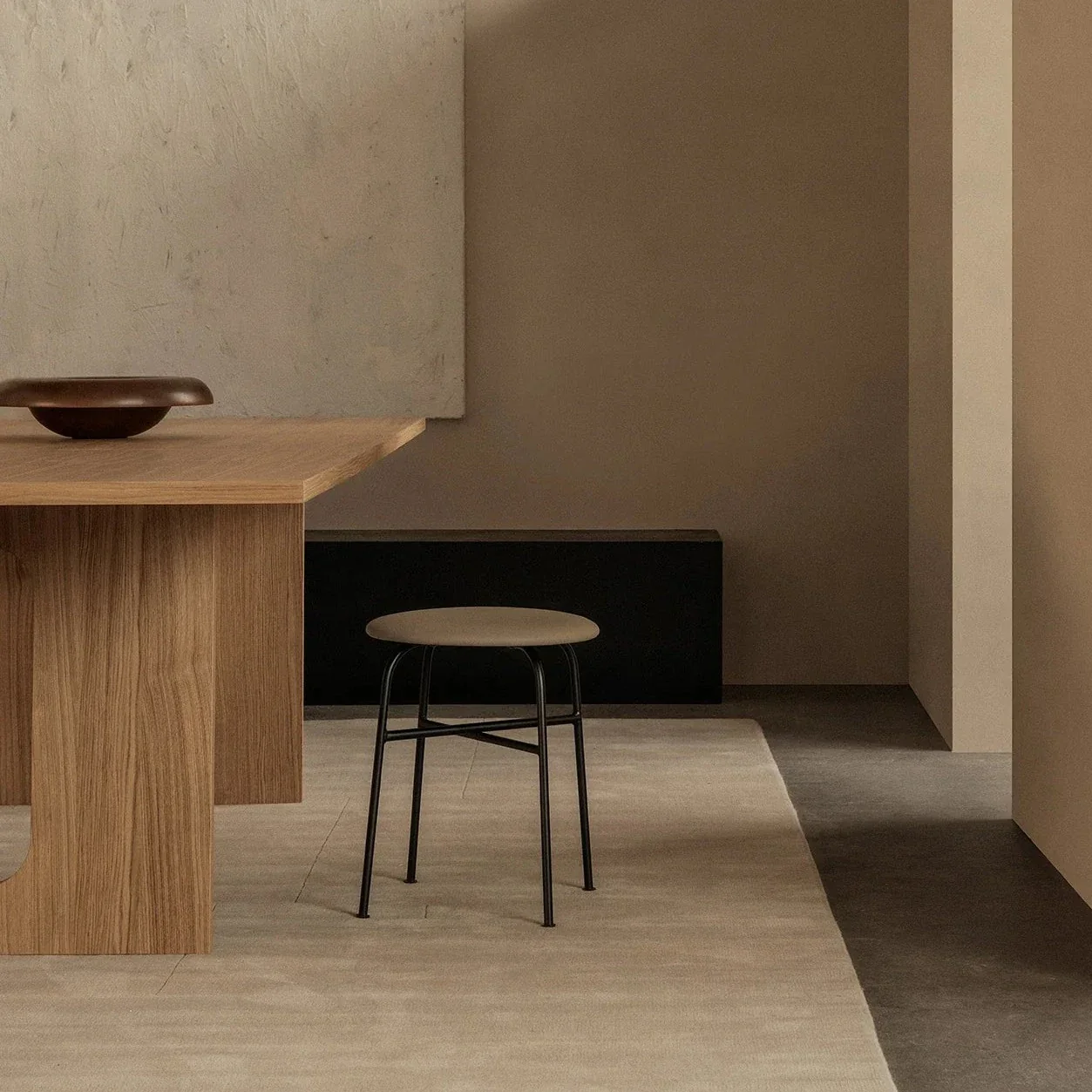 Afteroom Stool - UPHOLSTERED SEAT