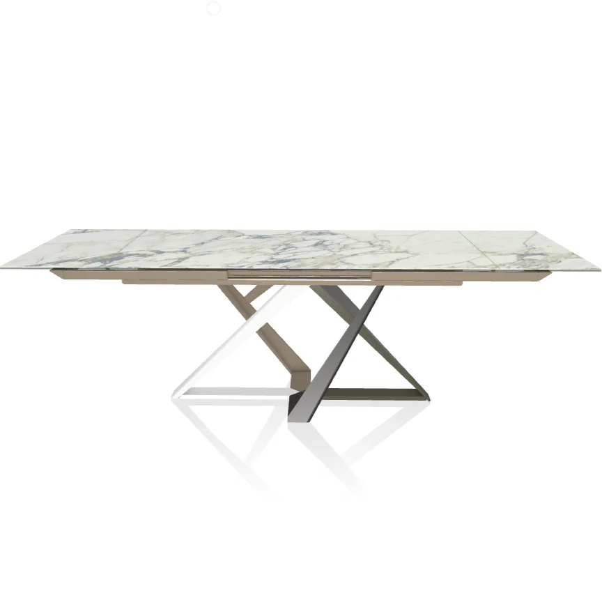 Millennium Extendable Rectangular Marble/Ceramic  Table