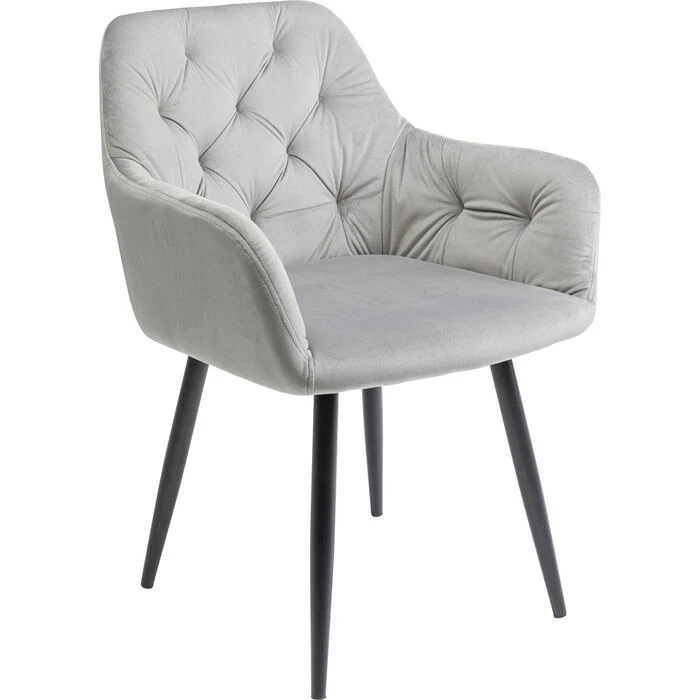 Chair with Armrest Kira Grey