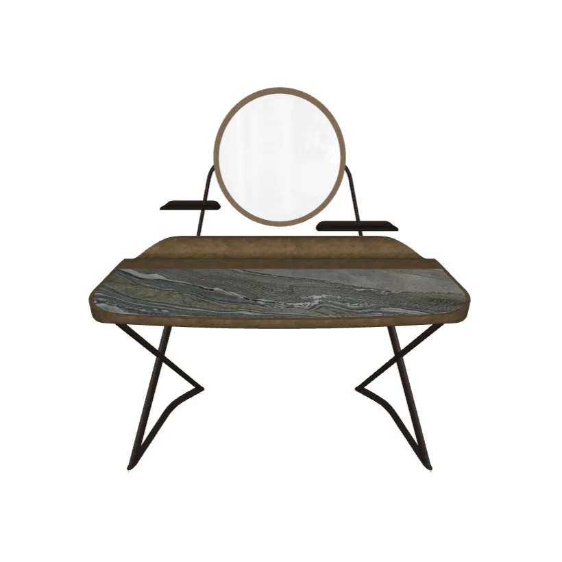 COCOON TROUSSE Keramik Desk with Mirror Frame