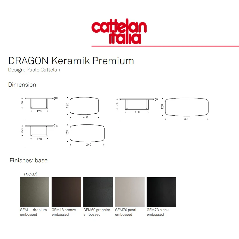 DRAGON Keramik Premium Table