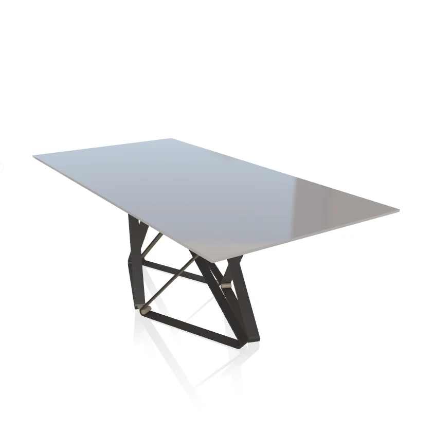 Delta Rectangular Crystal Table