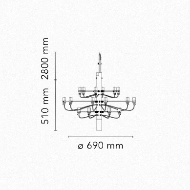 2097/18 Suspension Lamp