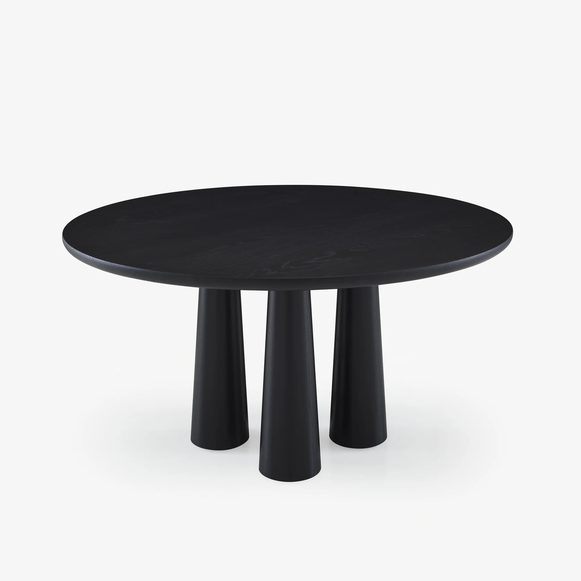 Hashira Dining Table Base In Black Stained Ash