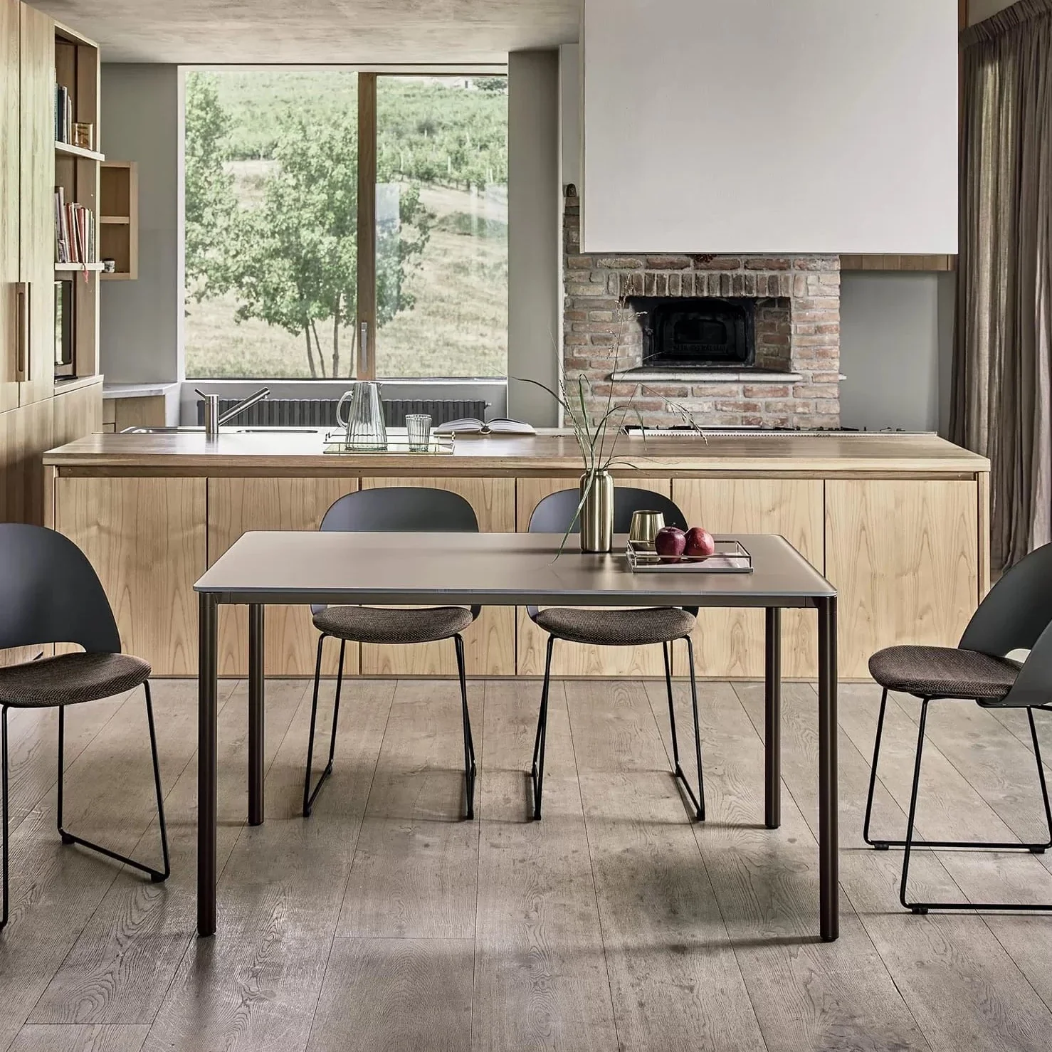 Moon Rectangular Crystal Low Table