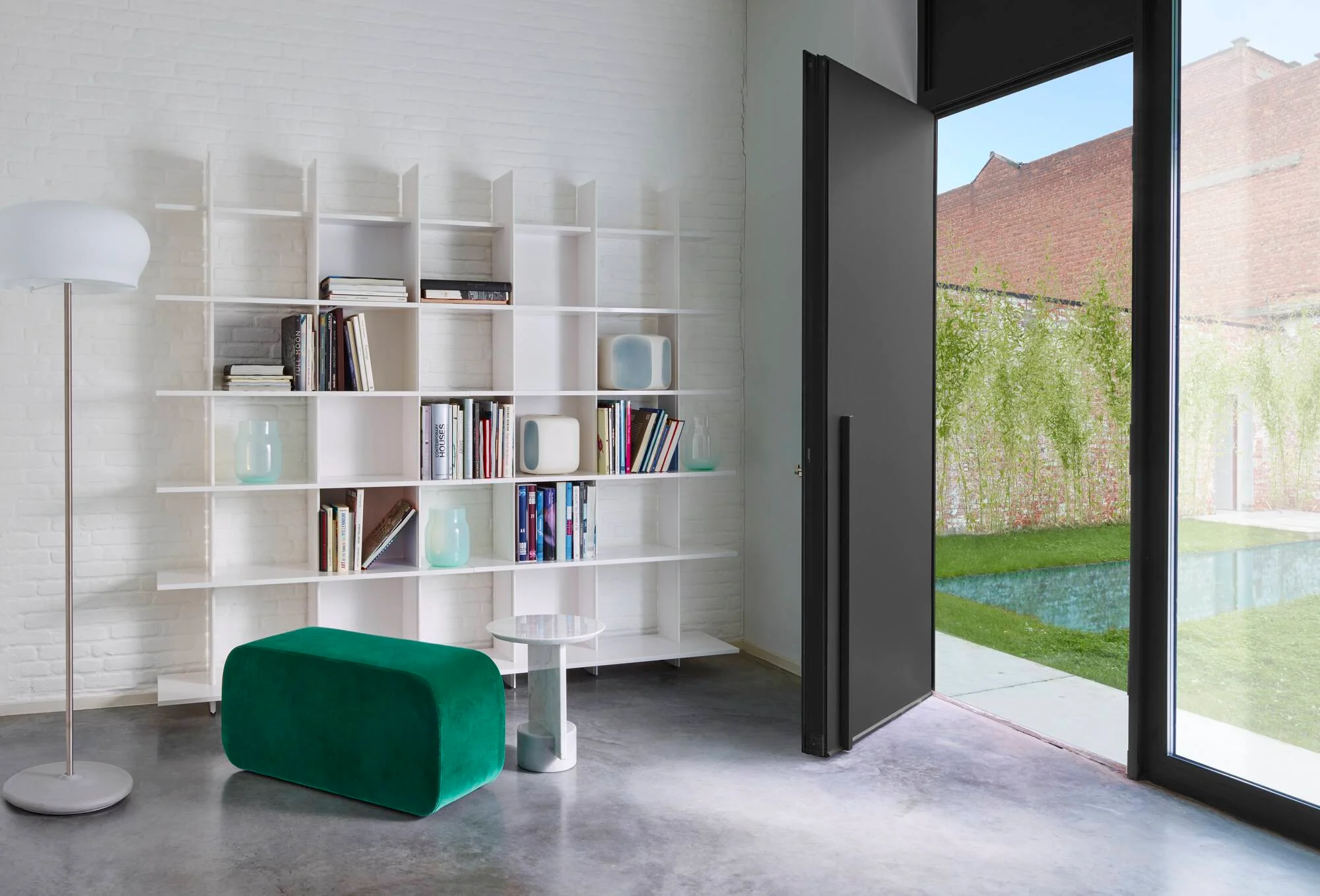 Alliteration Single Shelving Unit White Lacquer