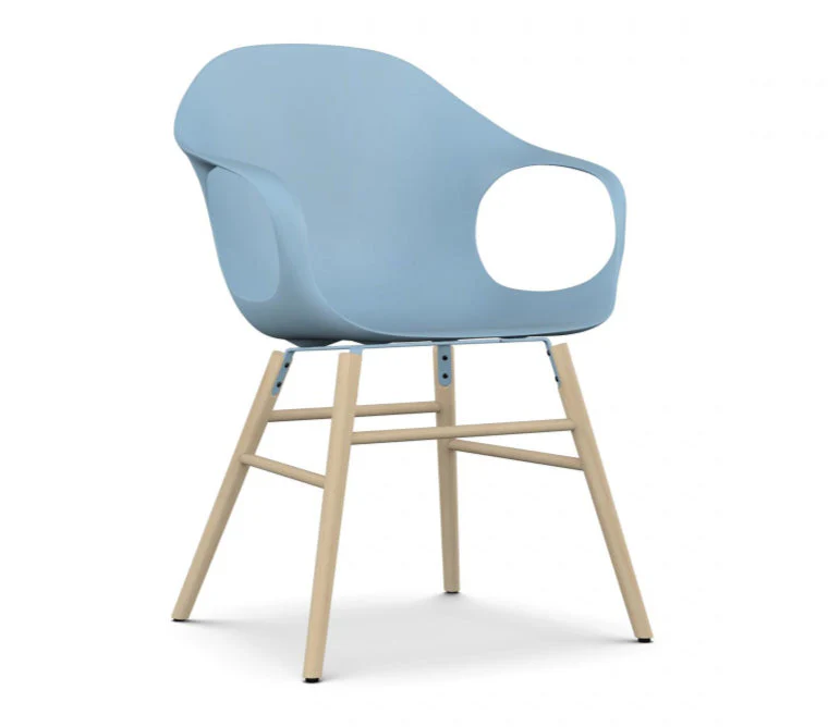 ELEPHANT Wooden Base Chair - Polyurethane Seat