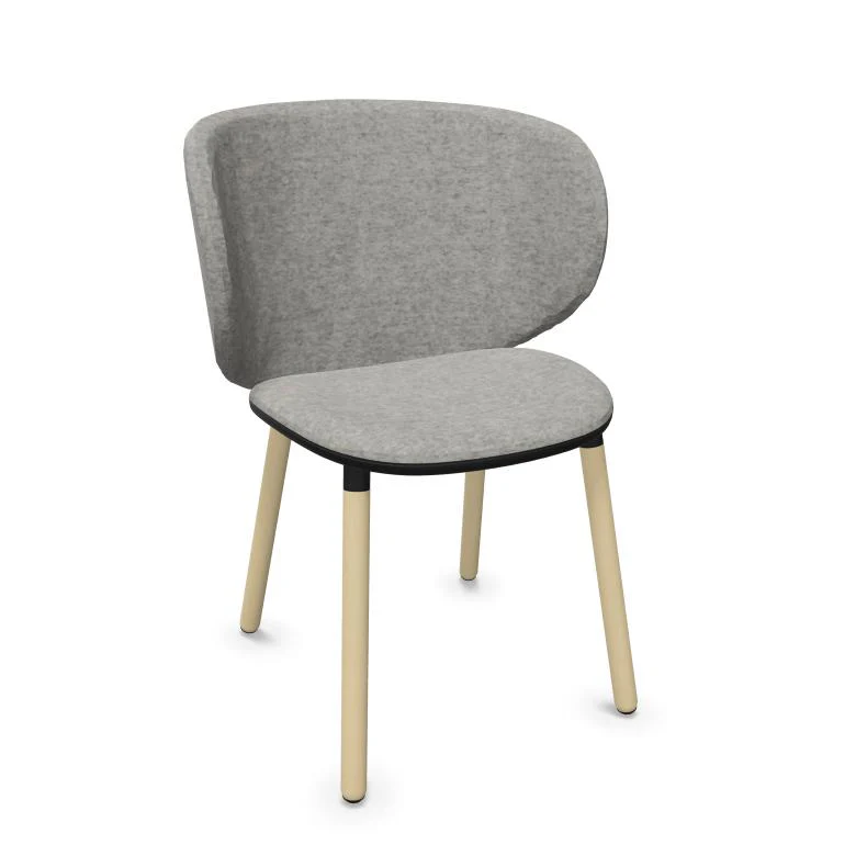 DUA Wooden Base Chair - Backrest 2