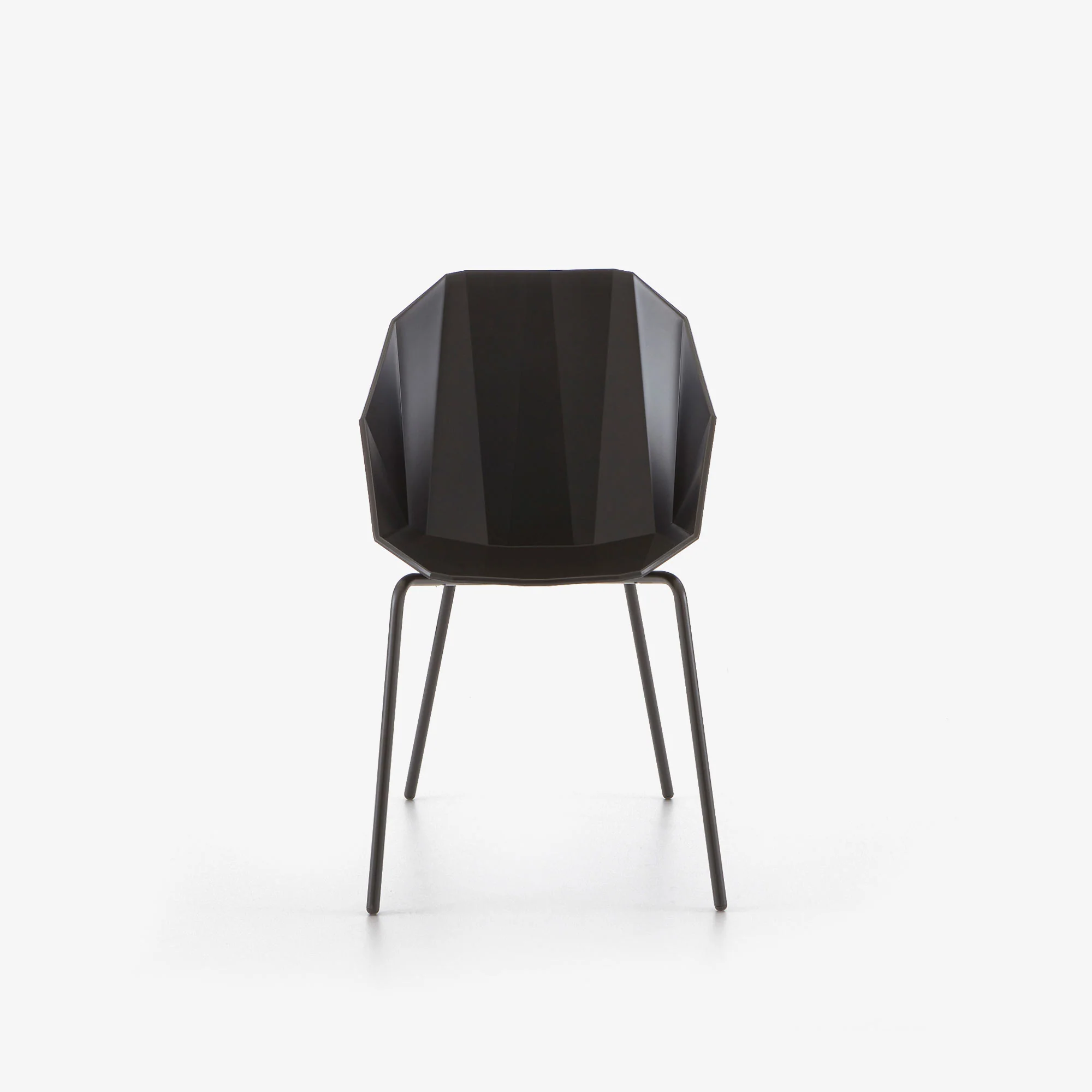 Rocher Chair/Bridge Black Black Lacquered Base