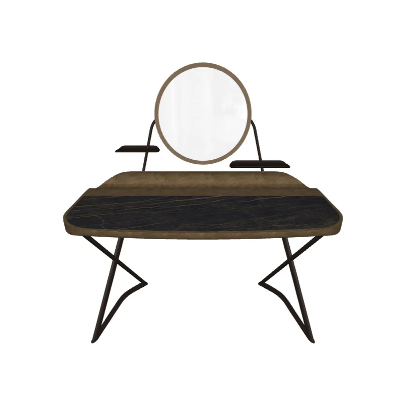 COCOON TROUSSE Keramik Desk with Mirror Frame