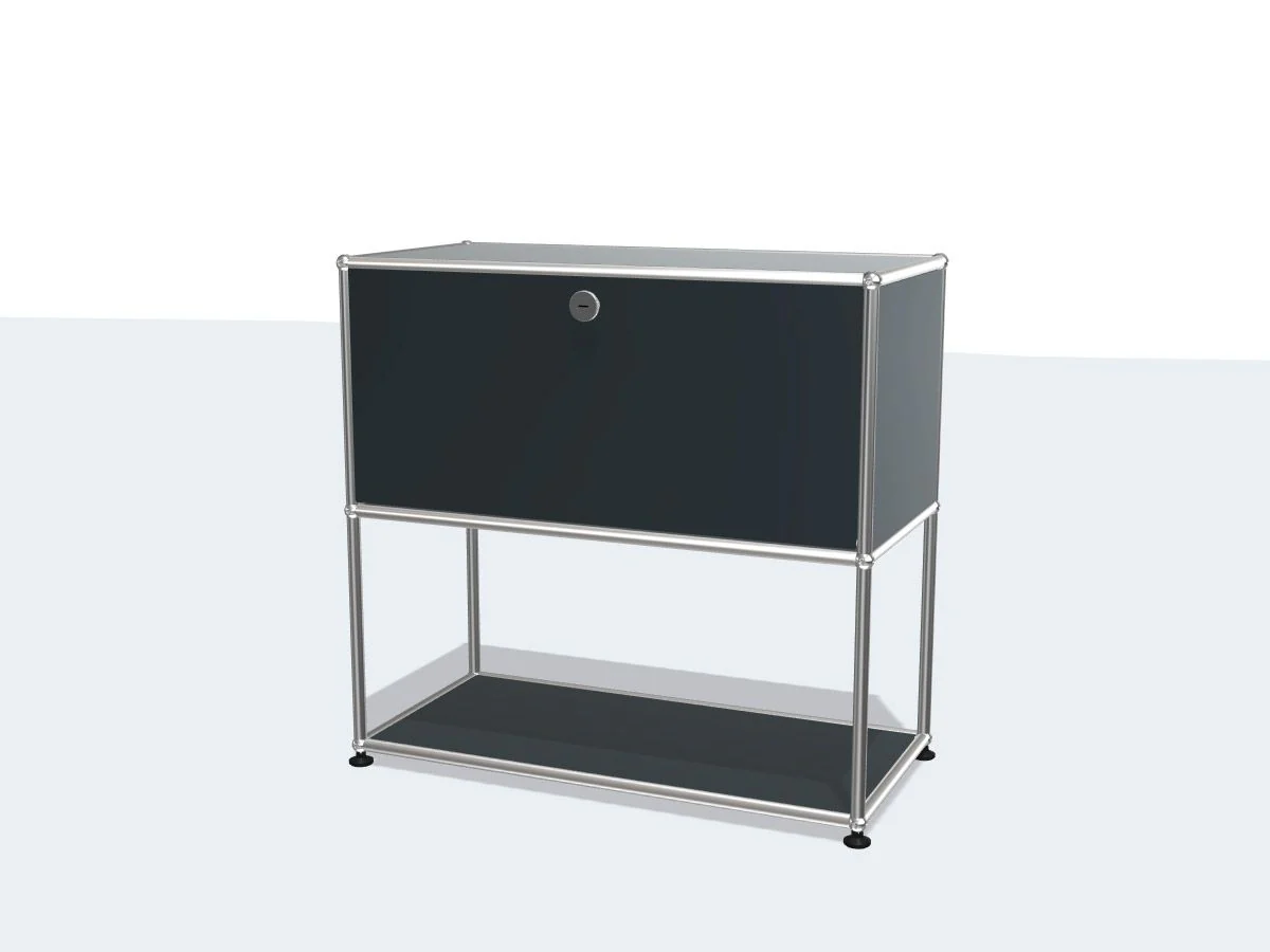 Haller Sideboard Lower Structure and One Drop-Down Door