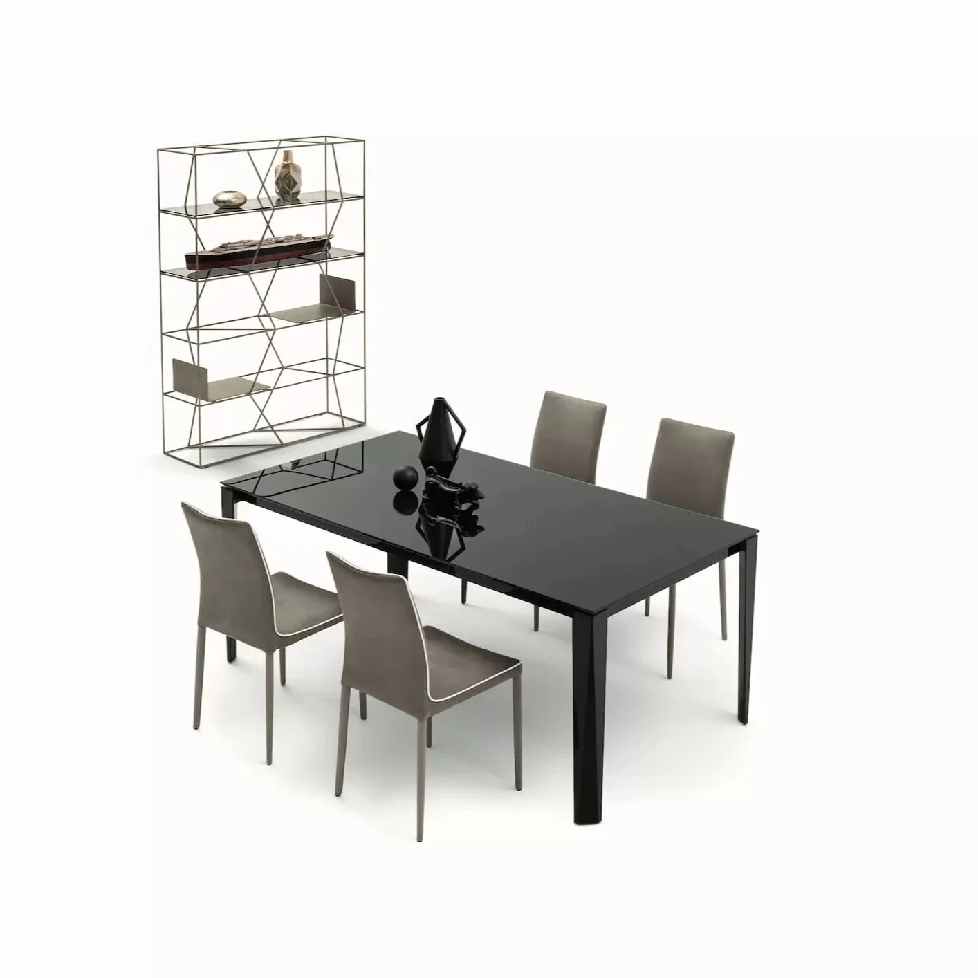 Chef Extendable Crystal/Melamine Table