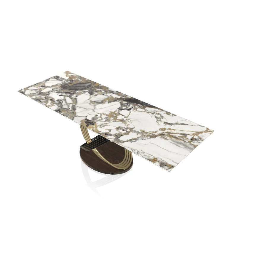 Fusion Extandible Rectangular Marble/Ceramic Table