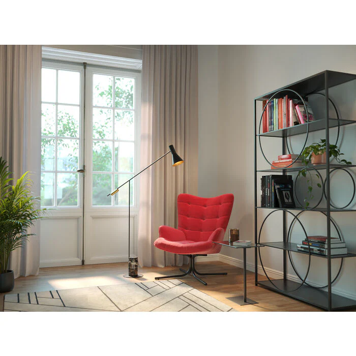 Shelf Circle Black 100x200cm