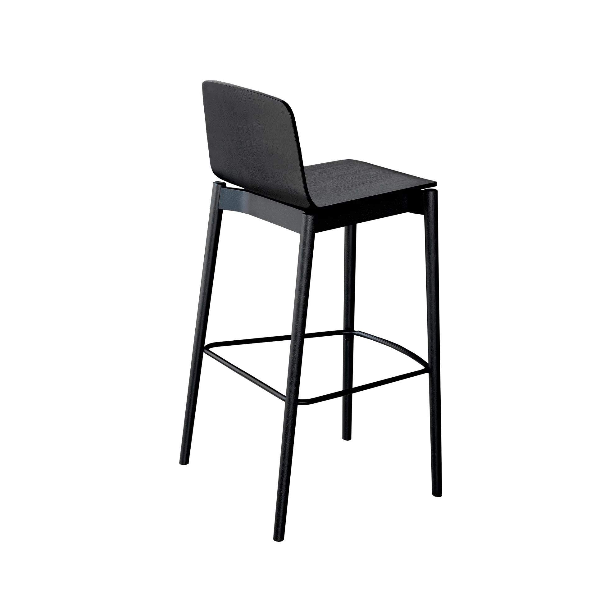 RAMA WOOD (HIGH BACK) Bar Stool