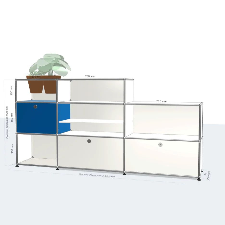 USM Haller shelving with plants storage MY2