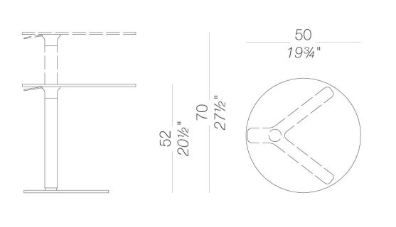 YO Side Table (Round Top)