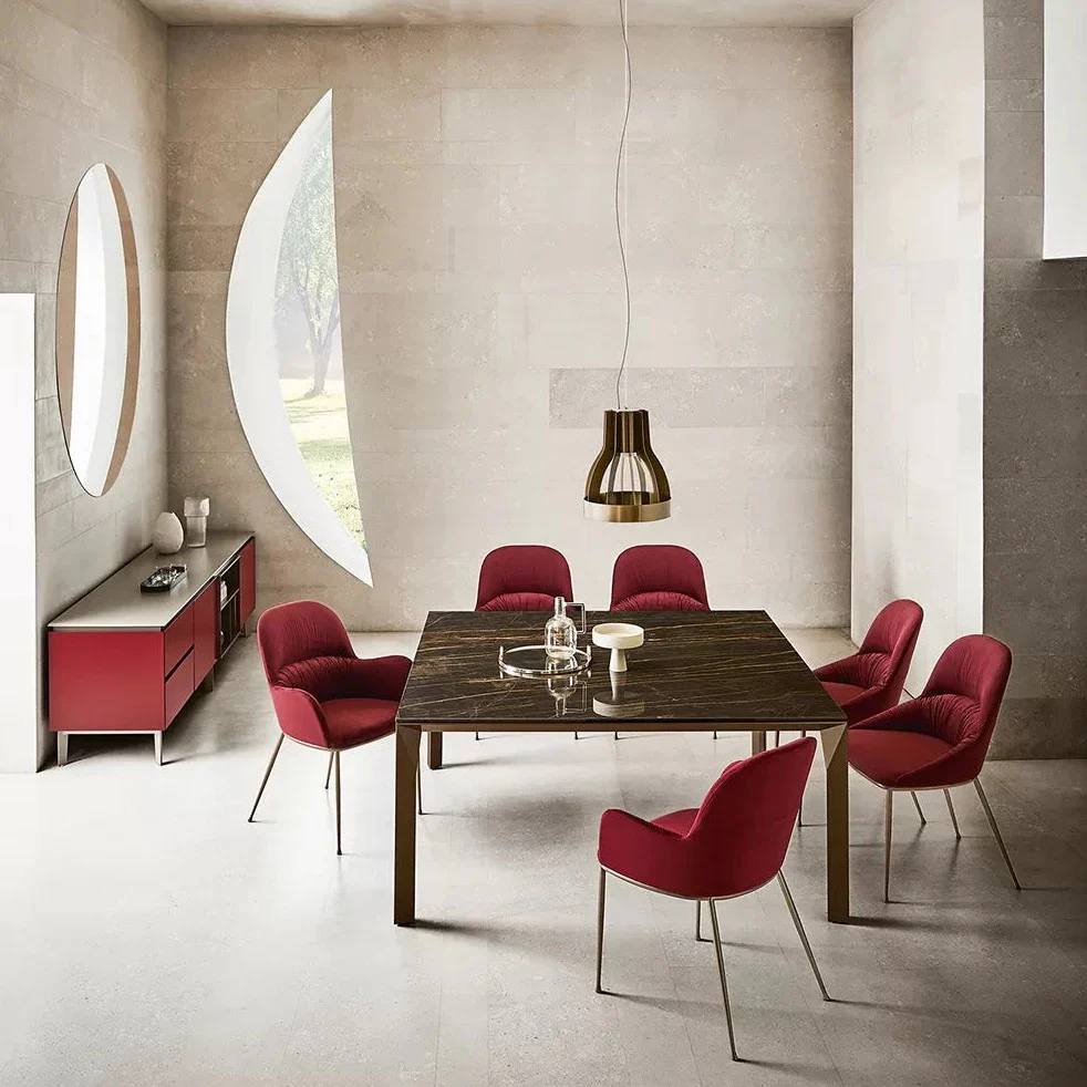 Mirage Square Marble/Ceramic Table