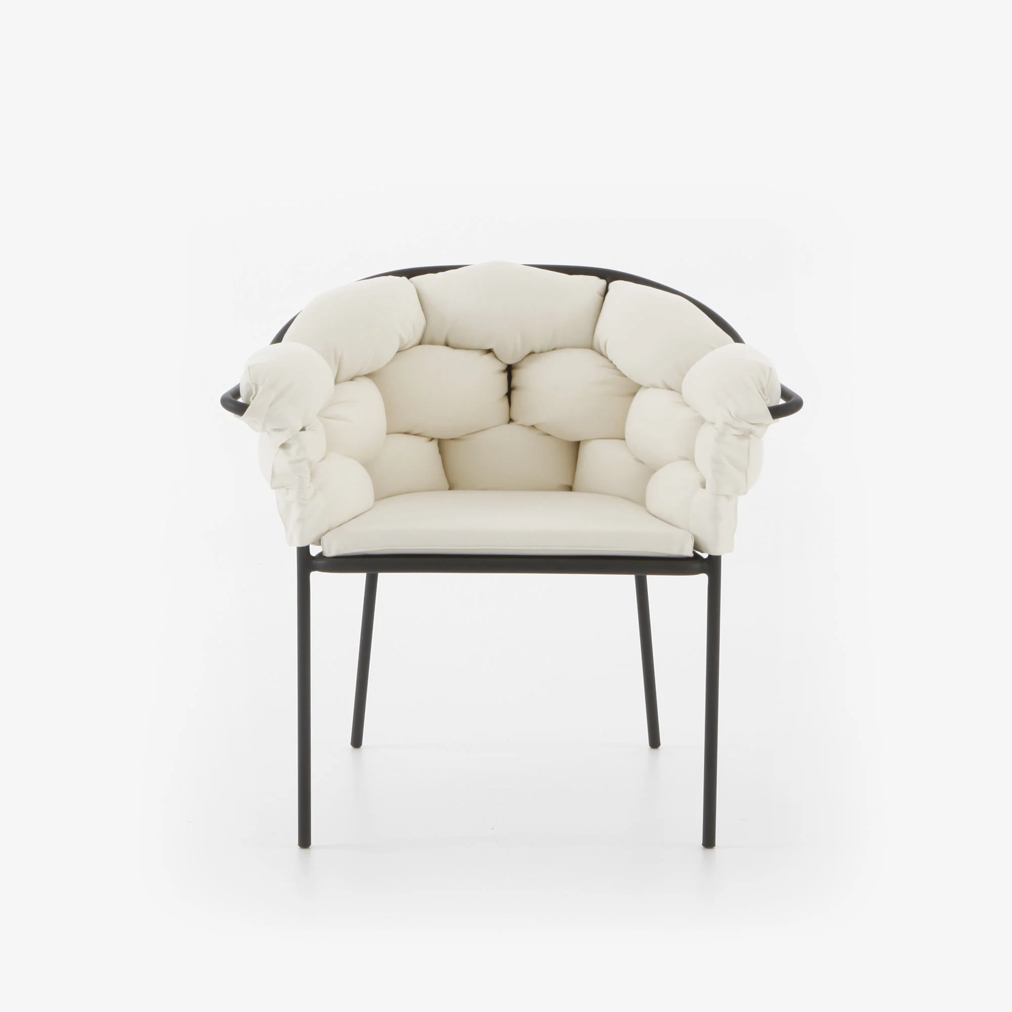 Serpentine Carver Chair Ecru / Charcoal Structure