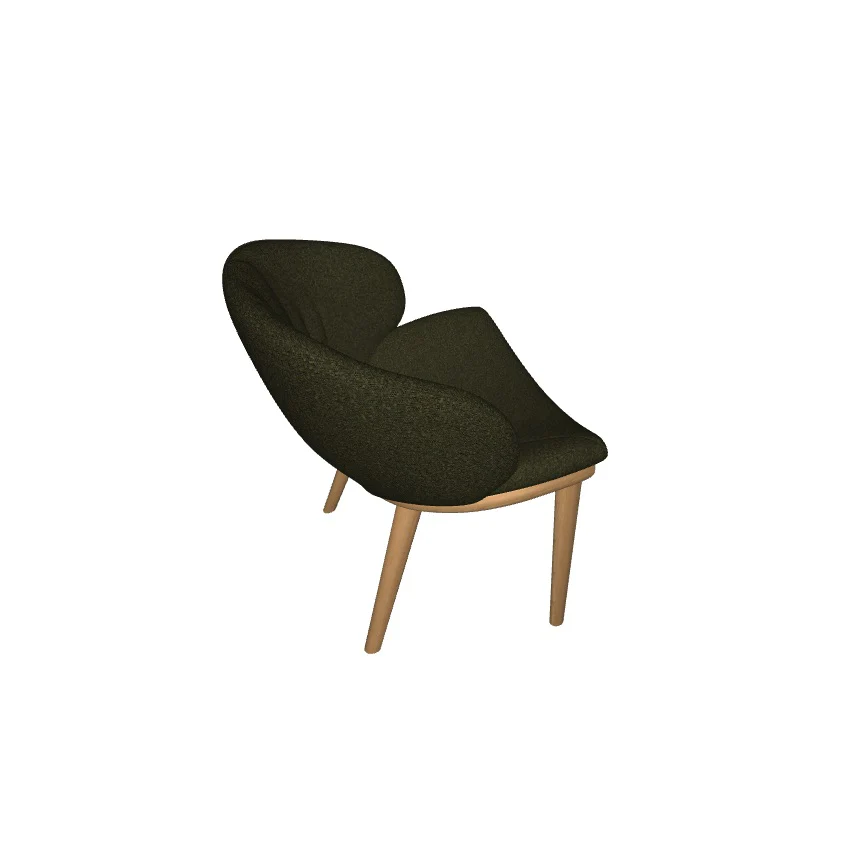 MIRANDA Wood Lounge Chair