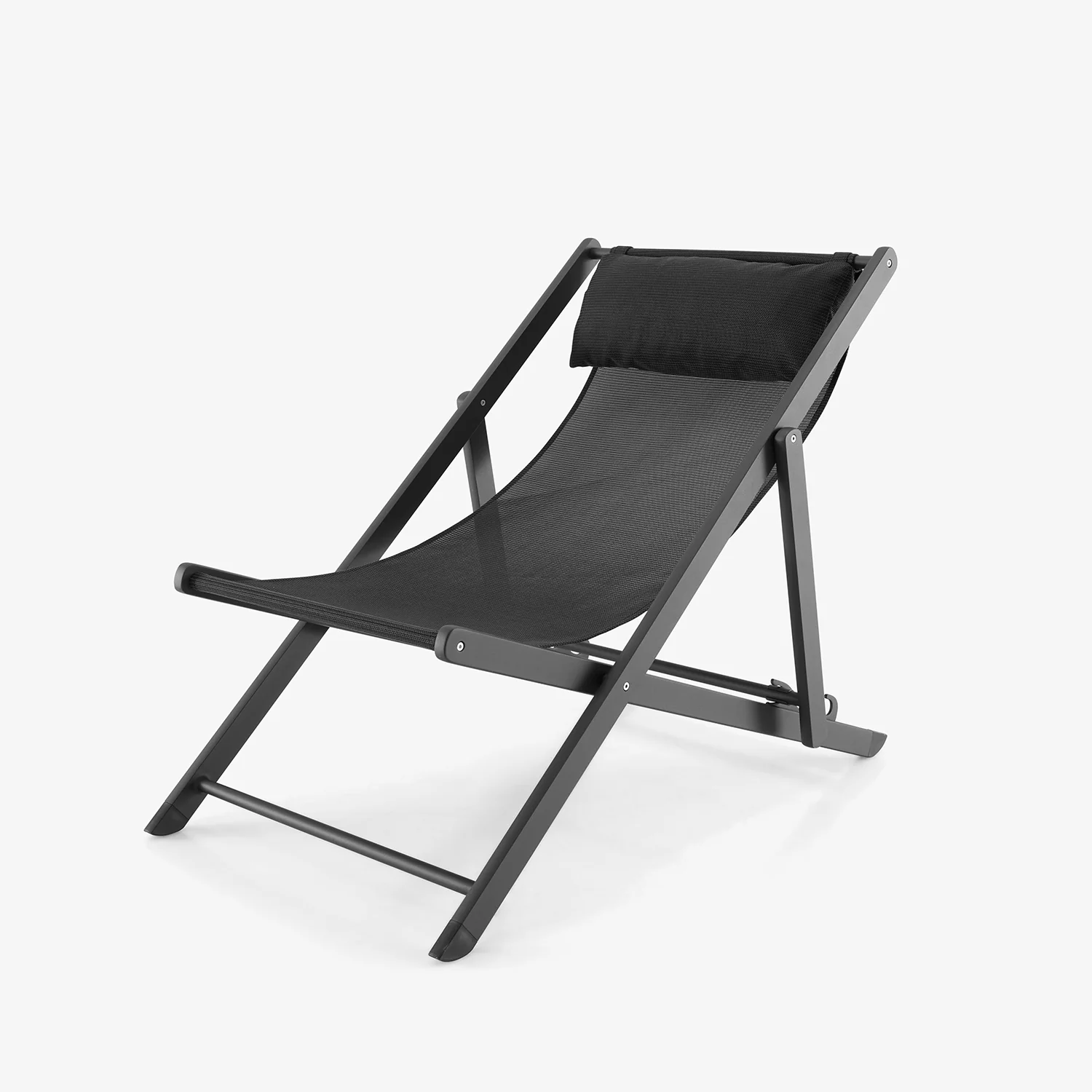 Sabbia Set Of 2 Deck Chairs Onyx (Black)