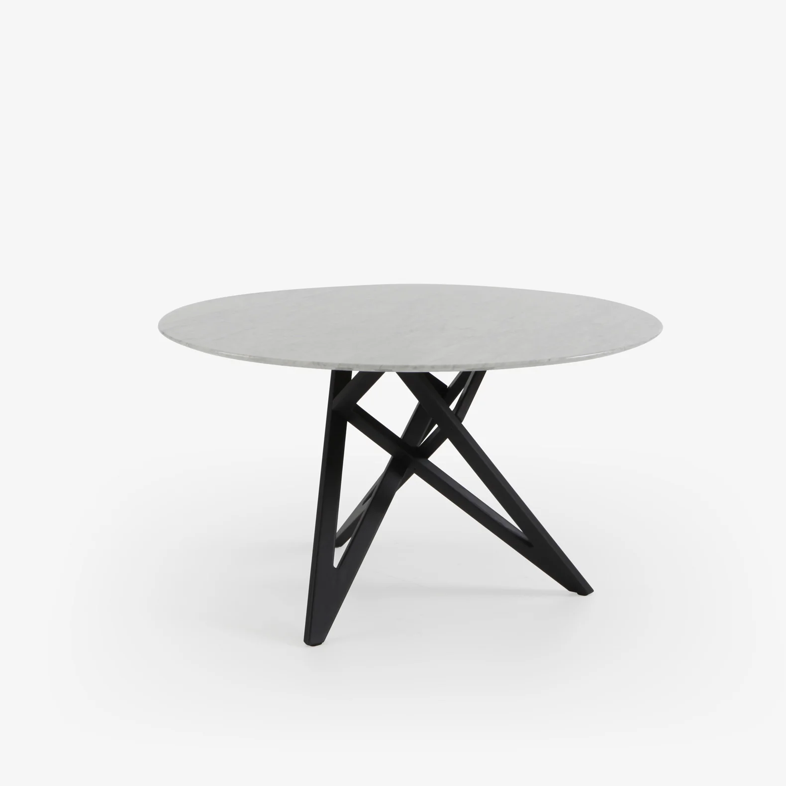 Ennéa Round Dining Table Base In Black Stained Ash