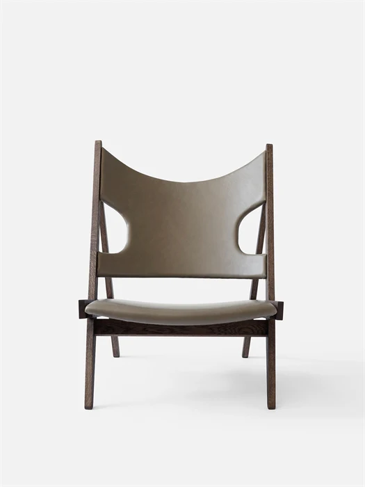 Knitting Leather Lounge Chair