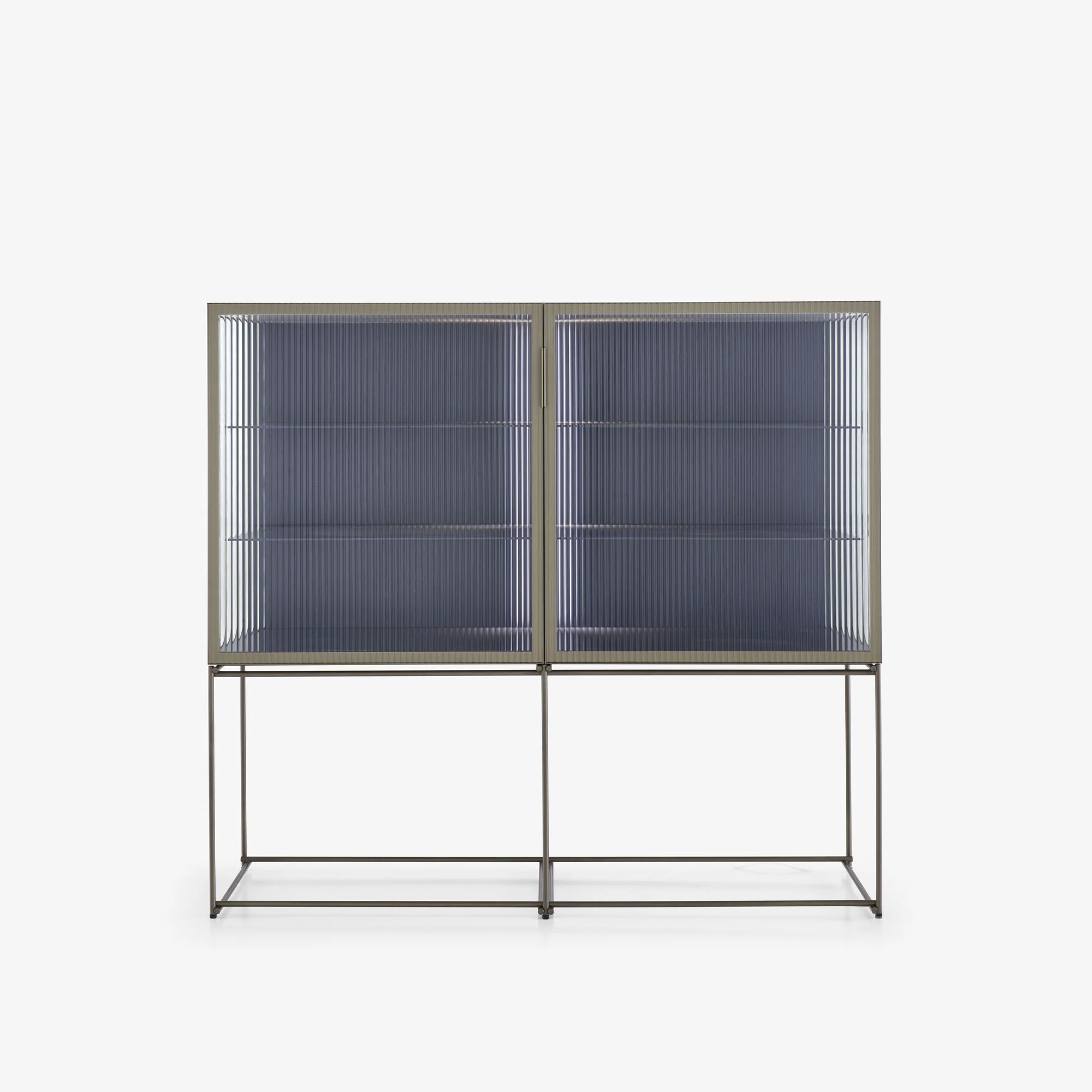 Canaletto Display Cabinet 2-Door Chest Clear Glass Front K 7