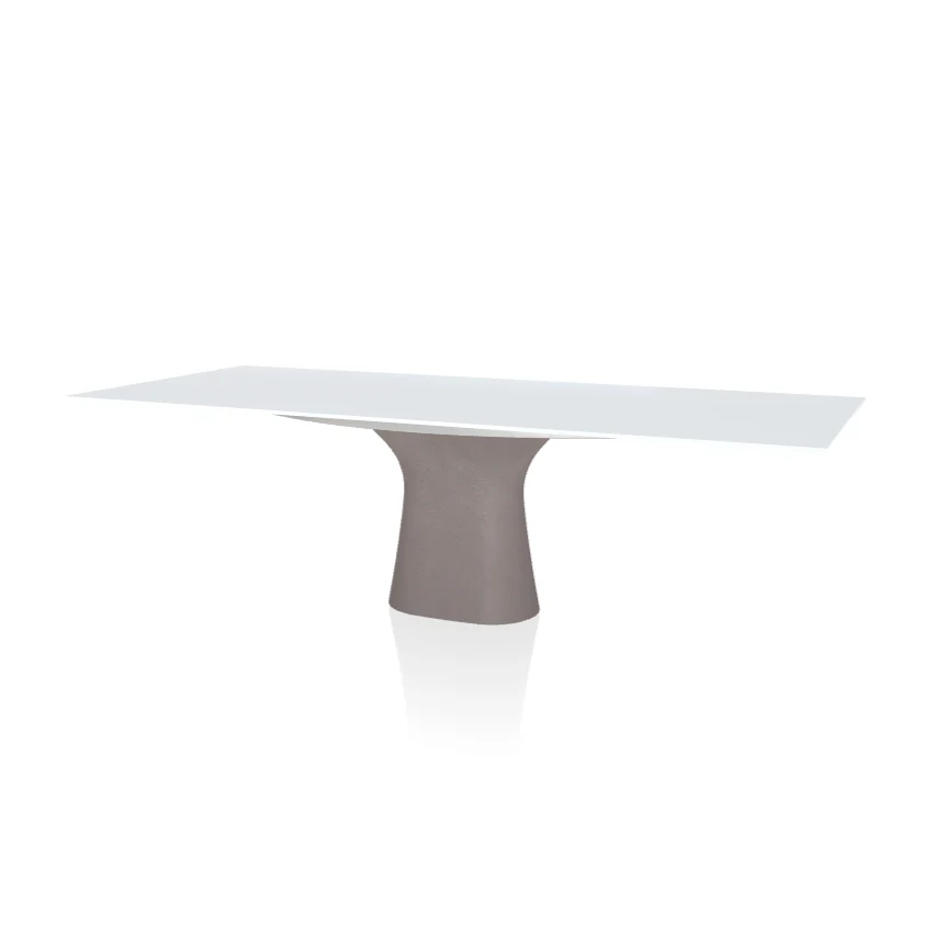 Podium Rectangular Crystal Table