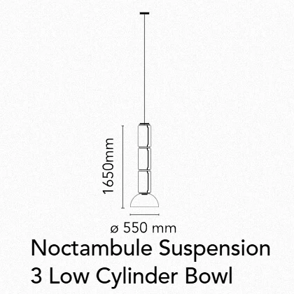 Noctambule Suspension Low Cylinders & Bowl