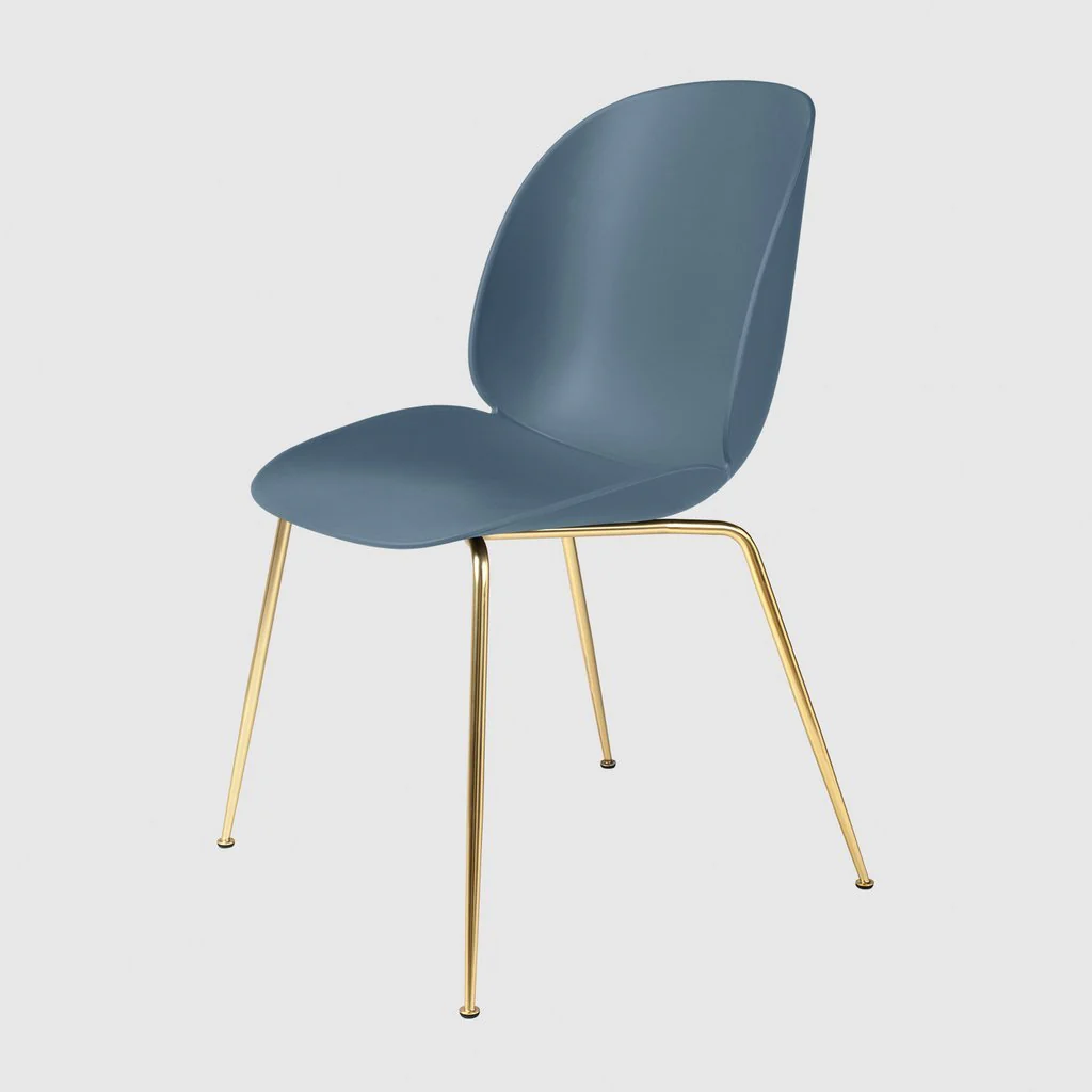 BEETLE DINING CHAIR - UN-UPHOLSTERED, CONIC BASE