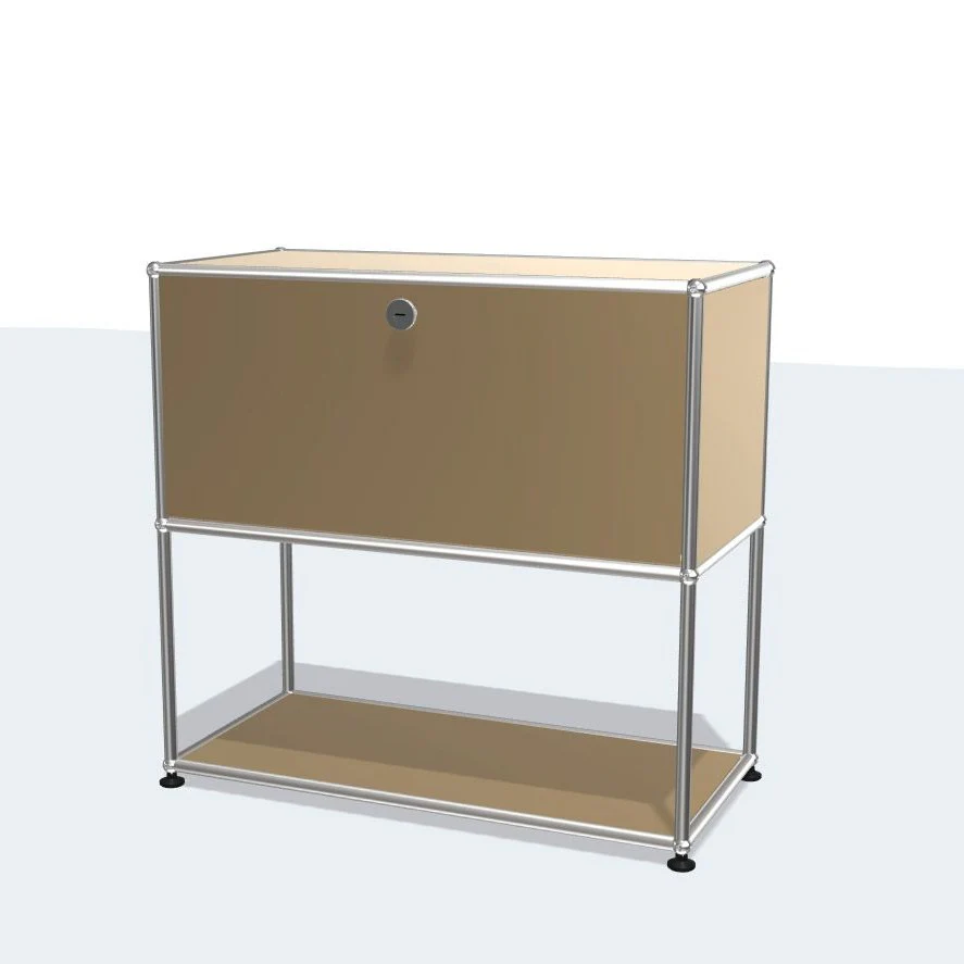 Haller Sideboard Lower Structure and One Drop-Down Door