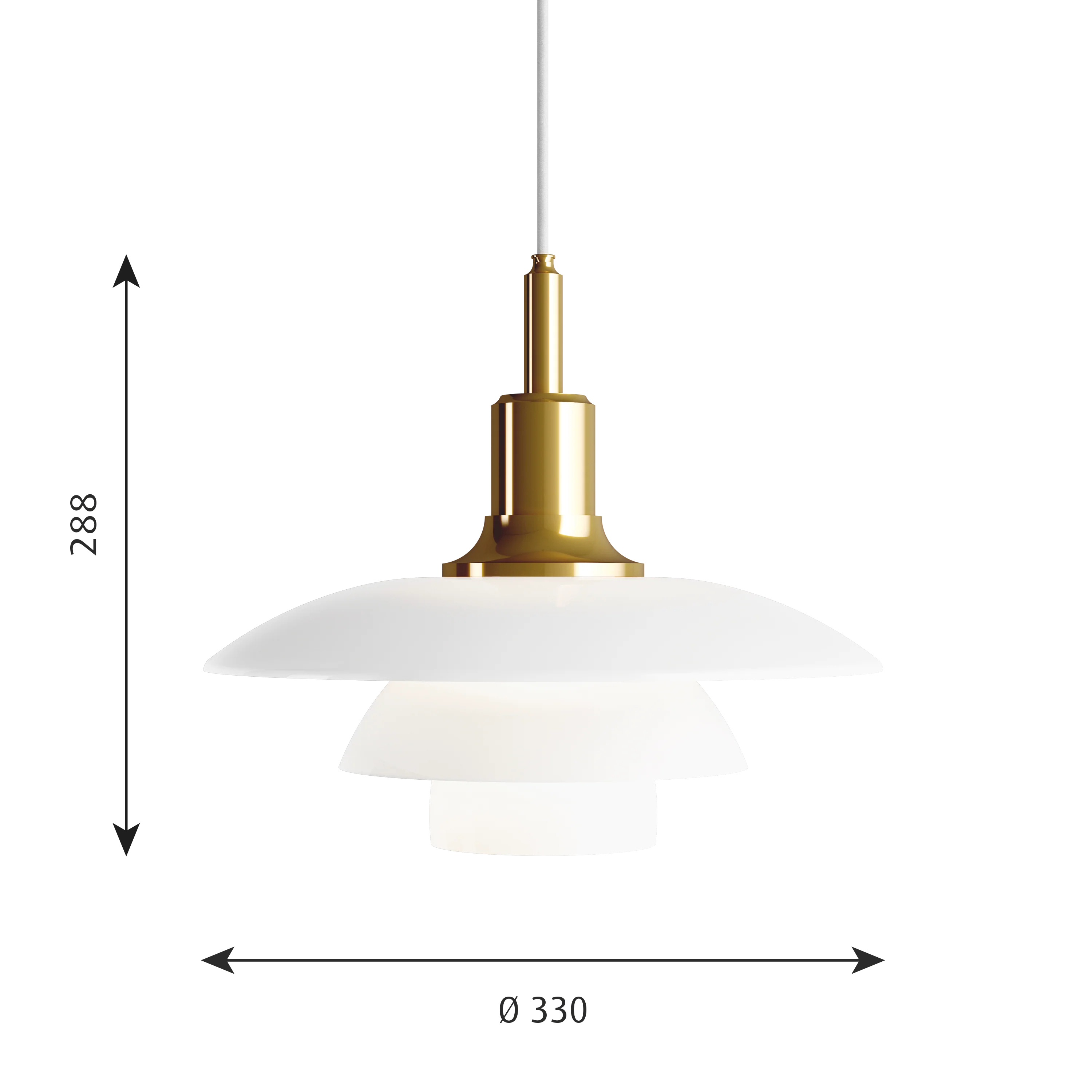 PH 3½-3 GLASS Pendant Lamp