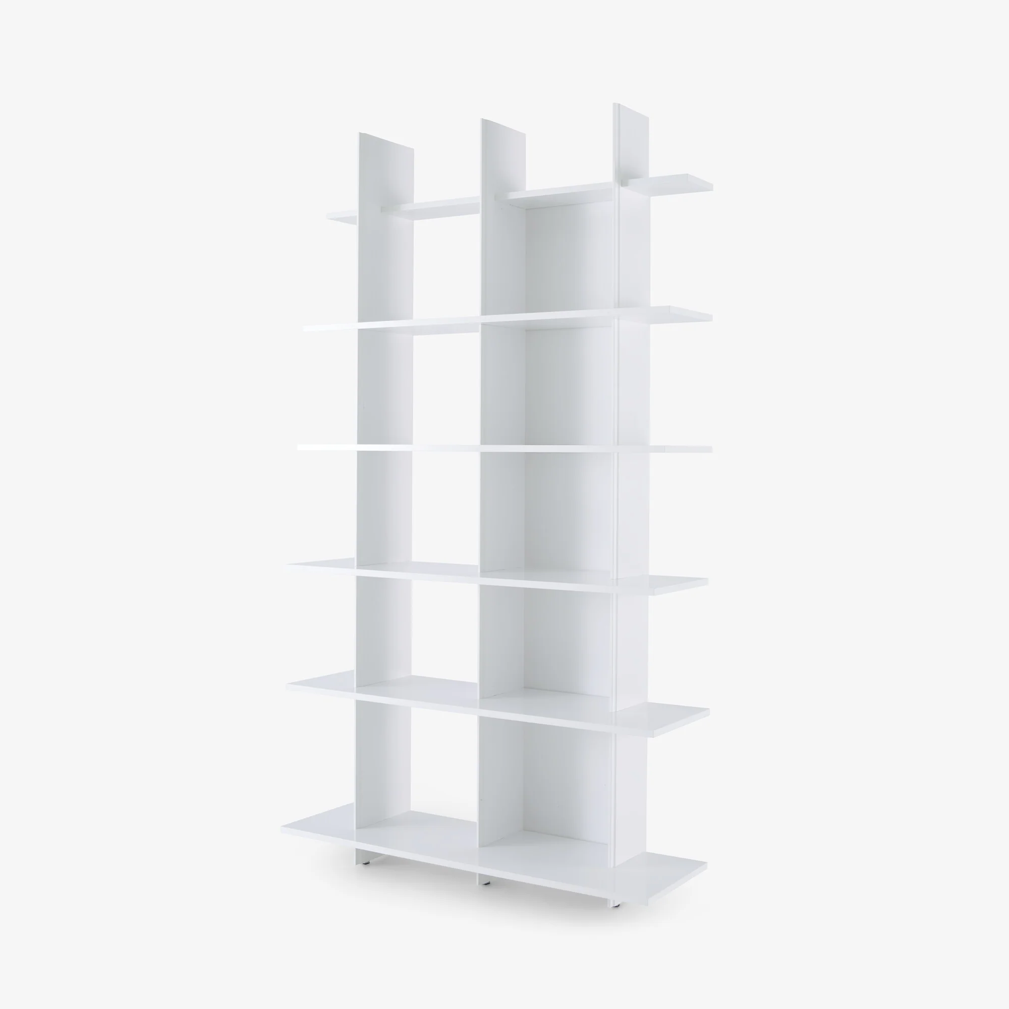 Alliteration Single Shelving Unit White Lacquer