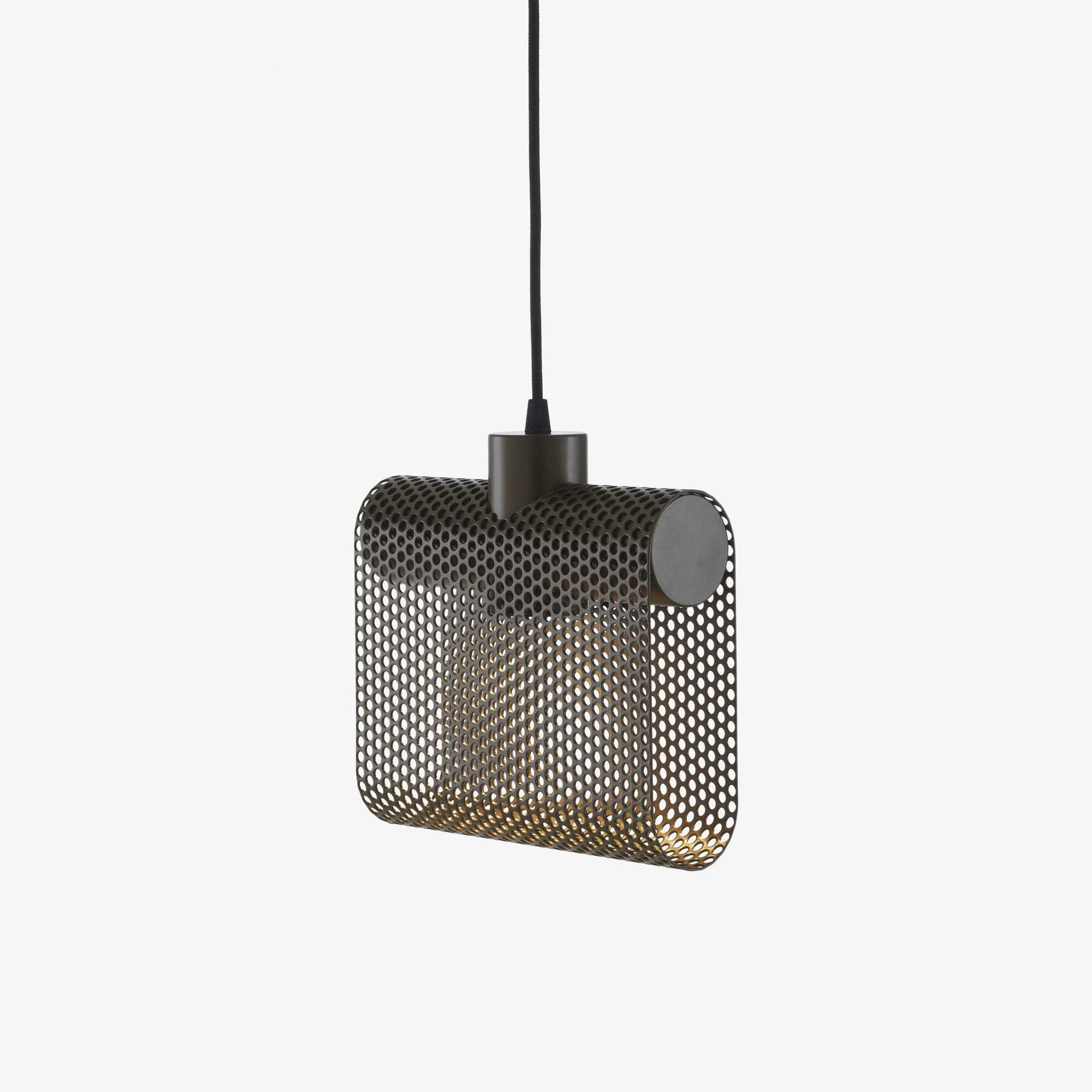 Grid Suspended Ceiling Light Bronze